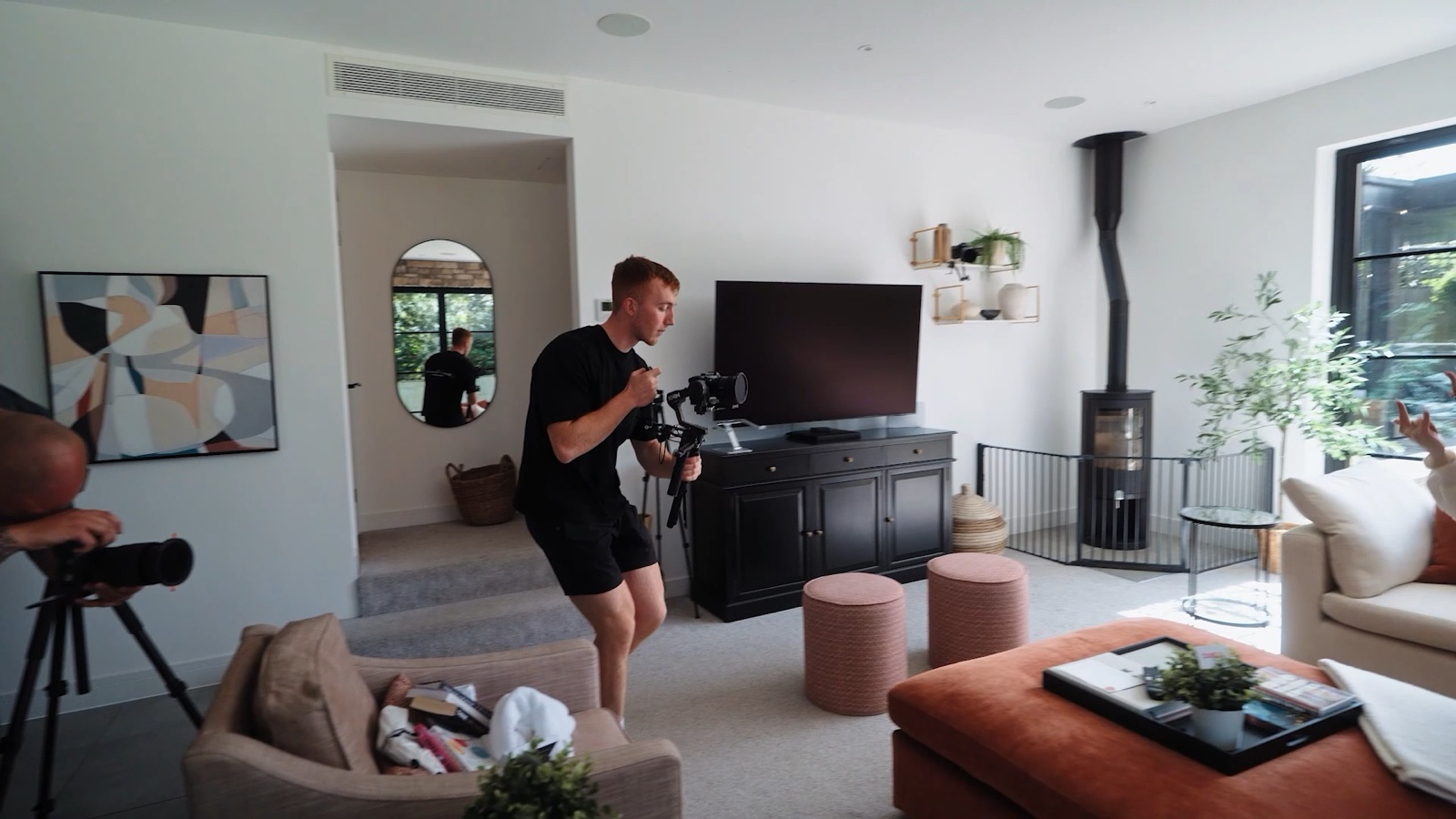 Behind the scenes camera angle